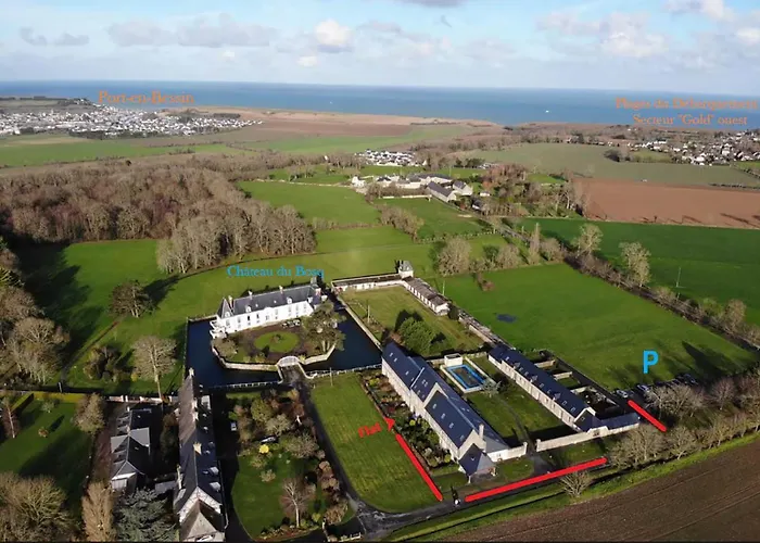 Lumineux Et Cosy Avec Jardin Vue Sur Chateau Pres Port En Bessin, Bayeux Et Omaha Commes